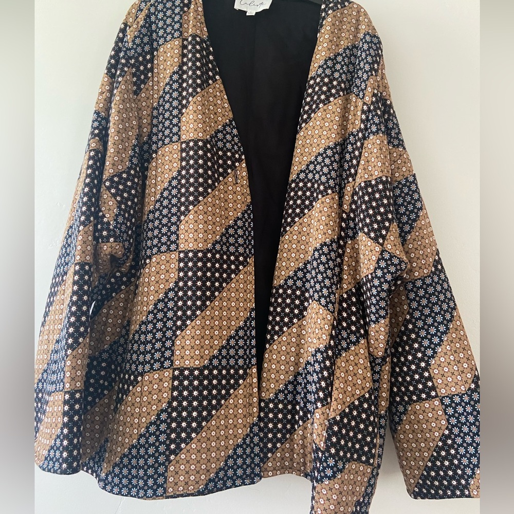 Quilted cardigan!